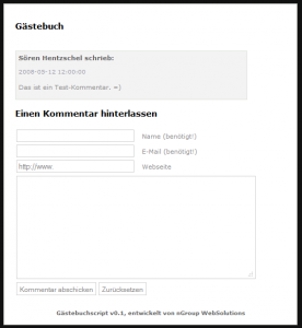 Gästebuch