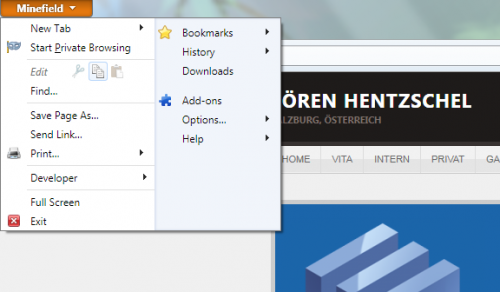 Firefox Menü