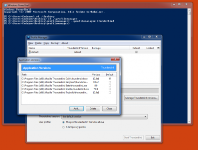 Neuer Profil-Manager Thunderbird