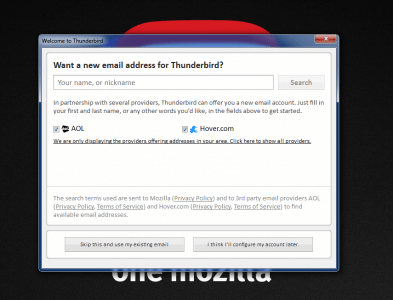 Thunderbird Account Provisioning