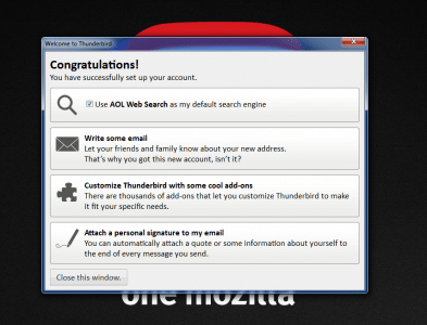 Thunderbird Account Provisioning
