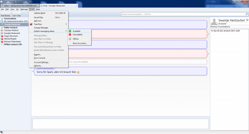 Thunderbird Instant Messaging