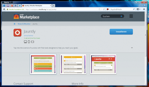 Mozilla Marketplace Detailansicht kostenlos