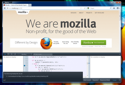 Firefox 15 Entwickler: Debugger