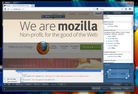 Firefox 15 Entwickler: Inspector