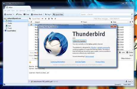 Thunderbird 15.0