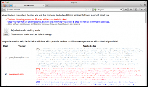 about:tracking