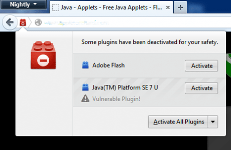 Firefox Click-to-Play Multiple Plugins