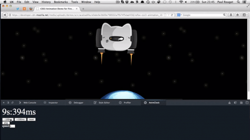 Firefox Animation Clock