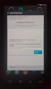 Persona auf Firefox OS