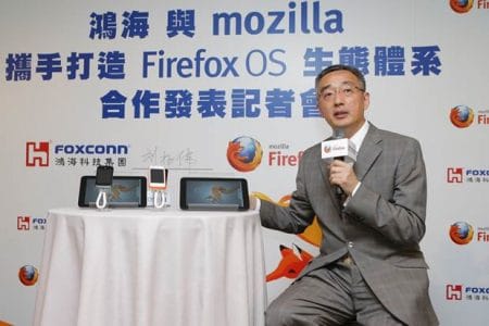 Li Gong mit Firefox OS Tablets