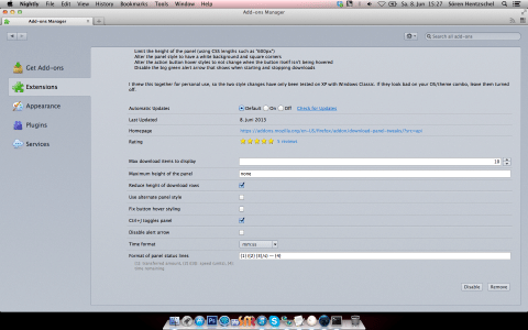 Firefox Add-on: Download Panel Tweaks