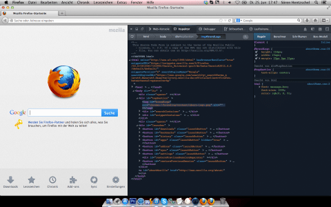 Firefox 22 Entwickler-Werkzeuge