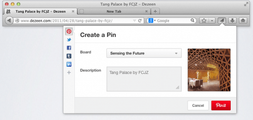 Firefox Share Pinterest