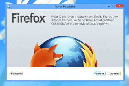 Firefox 22 Netz-Installer