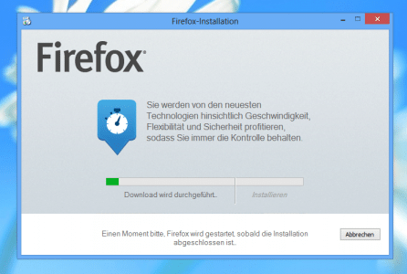 Firefox 22 Netz-Installer