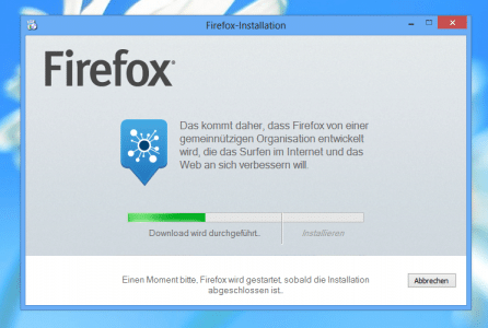 Firefox 22 Netz-Installer