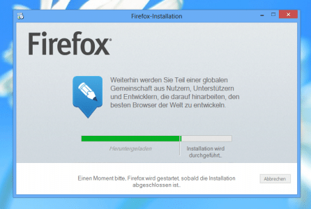 Firefox 22 Netz-Installer