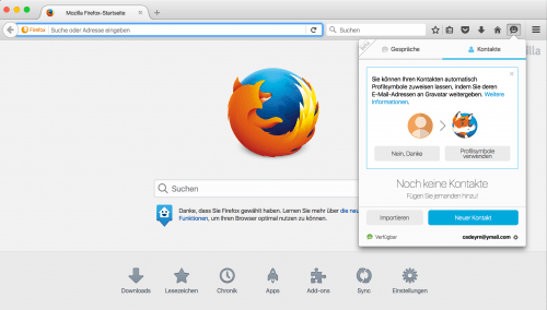 Firefox Hello in Firefox 43