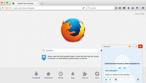 Firefox Hello in Firefox 43