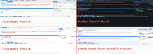 Firefox 48 Entwickler-Werkzeuge Themes