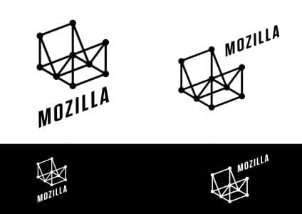 Mozilla Logo-Entwurf: Wireframe World