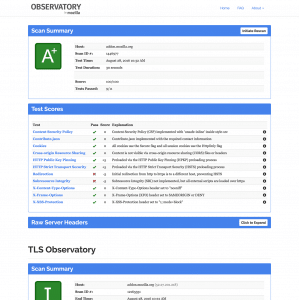 Observatory by Mozilla