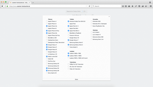 Responsive Design Modus