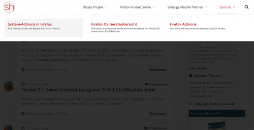 System-Add-ons in Firefox