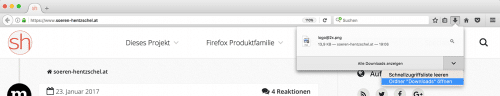 Downloads-Panel Firefox 51