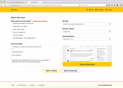 WebCompat Reporter