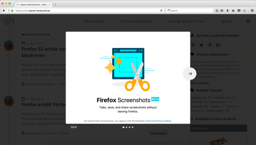 Firefox Screenshots