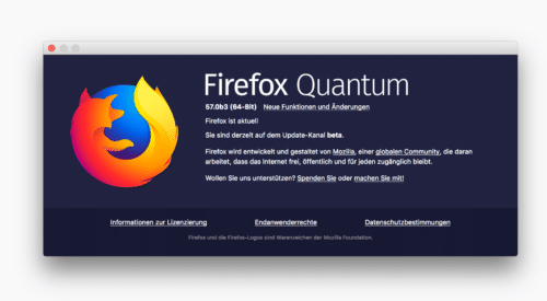 Firefox Quantum Beta