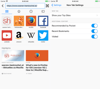 Firefox 10.0 für Apple iOS