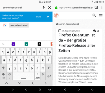 Firefox 57 für Android