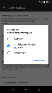 Firefox 57 für Android