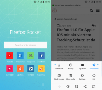 Firefox Rocket 1.1