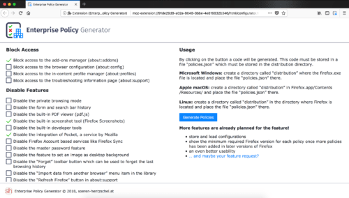 Enterprise Policy Generator