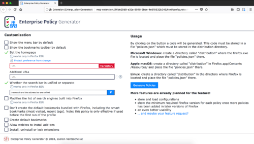 Enterprise Policy Generator