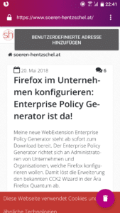 Firefox Klar 5.0