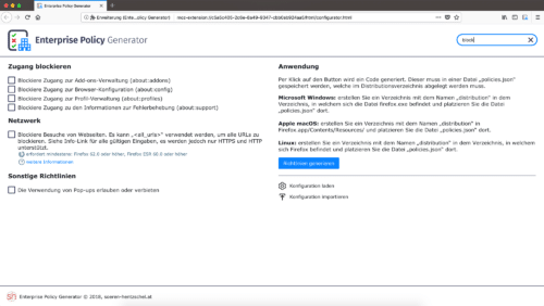 Enterprise Policy Generator 4.0