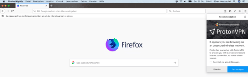Mozilla und ProtonVPN
