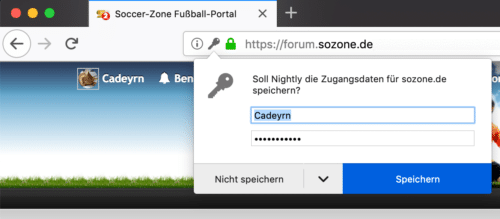 Passwort-Manager Firefox 67