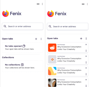 Tabs in Fenix