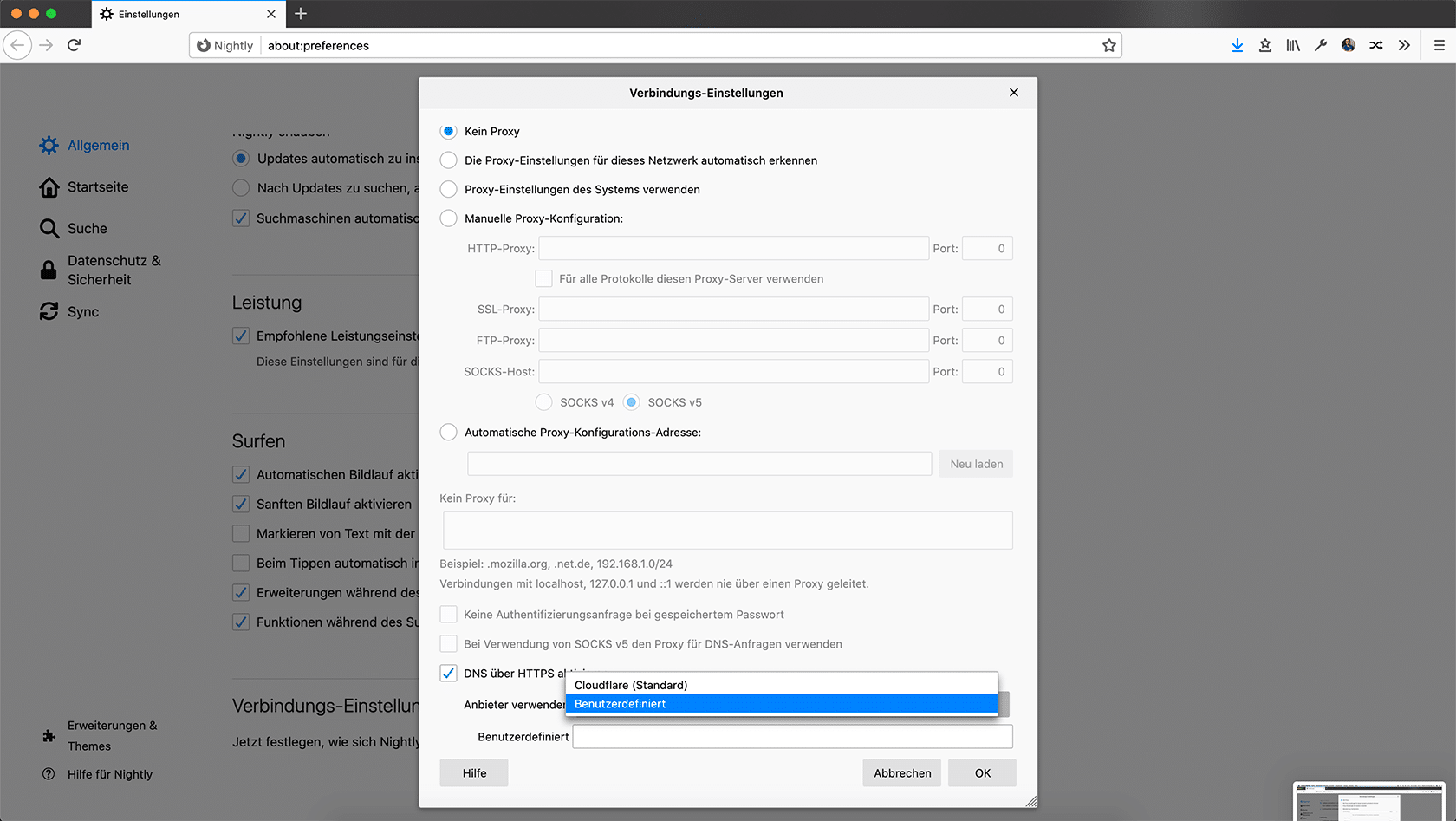 Dns over proxy