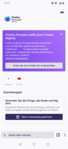 Firefox Nightly für Android