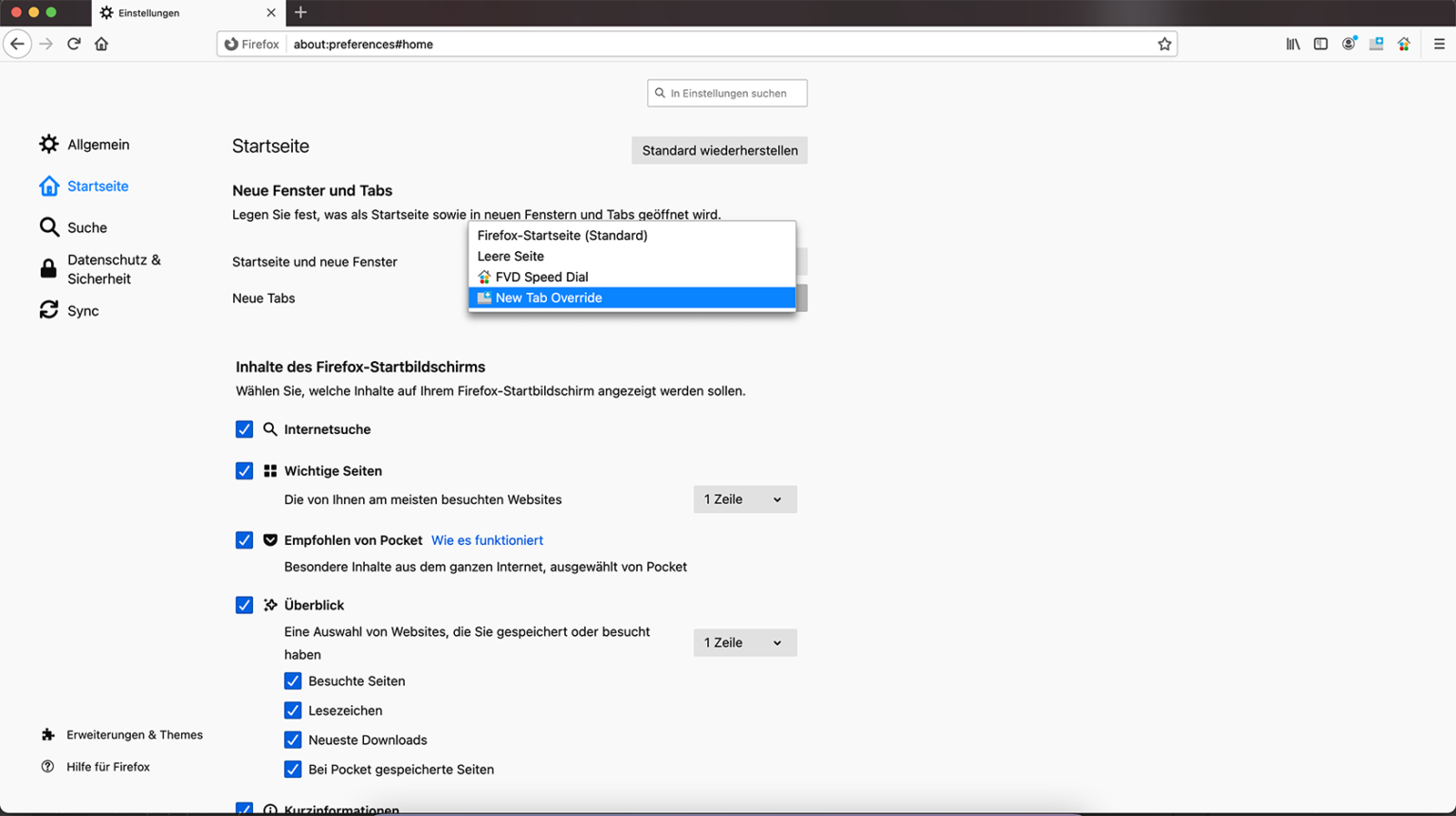 Firefox 85: Mehr Kontrolle über Startseite und neuen Tab - camp-firefox.de