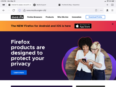 Firefox 34 für iOS