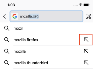 Firefox 34 für iOS