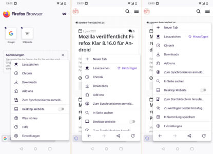 Firefox 89 für Android